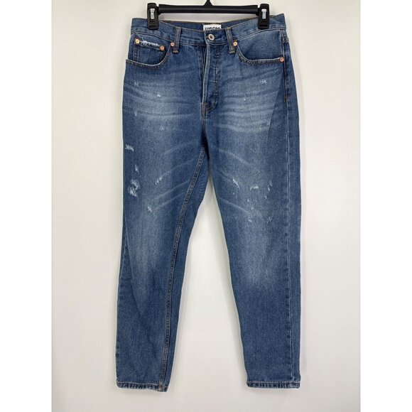 Umgee Distressed High Waist Button Fly Mom Jean Size 27 - Picture 1 of 8